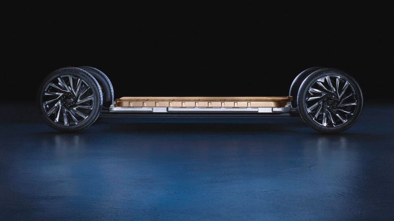 Das Herz des E-Autos ist die Ultium-Plattform, in der die Batterie eingebettet ist. (Bild: Cadillac)