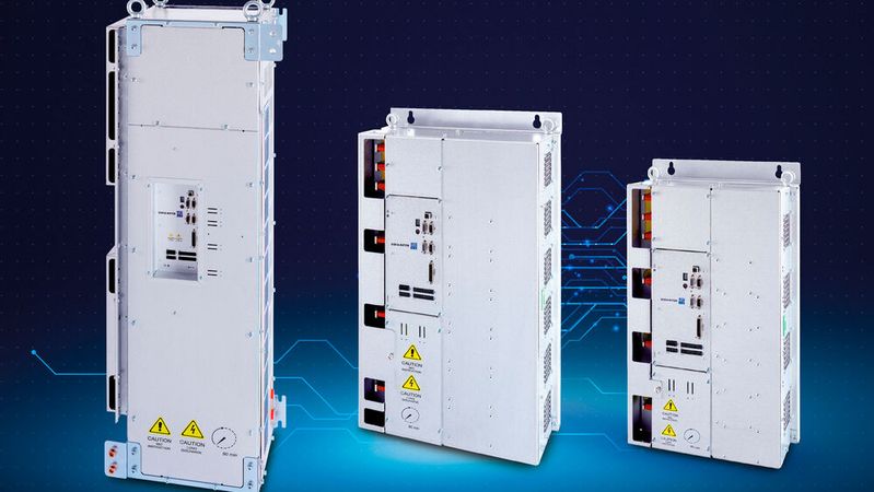 Die Drei-Level-Technologie der SD4M-Serie liefert, in der Kombination mit geräteabhängigen Schaltfrequenzen bis zu 32 kHz, eine gute Stromqualität und sorgt so für geringe Motorverluste und einen entsprechend hohen Wirkungsgrad.(Bild:  Sieb & Meyer AG)