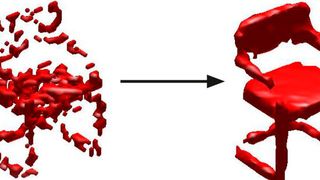 Die Saarbrücker Informatiker können aus solch fehlerhaften Daten die ursprünglichen Objekte rekonstruieren.  (Bild: MPI)