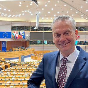 ZDK-Präsident Arne Joswig im Europa-Parlament. (Bild:  ZDK)