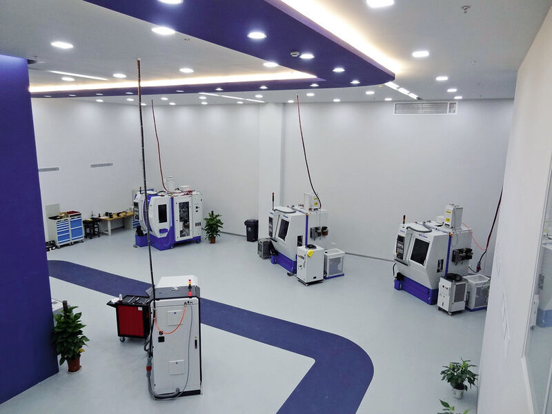 La nouvelle halle de démonstration de Willemin-Macodel SA dans les locaux du Swiss-Tech-Centers à Shanghai en Chine. (Image: Willemin-Macodel SA)