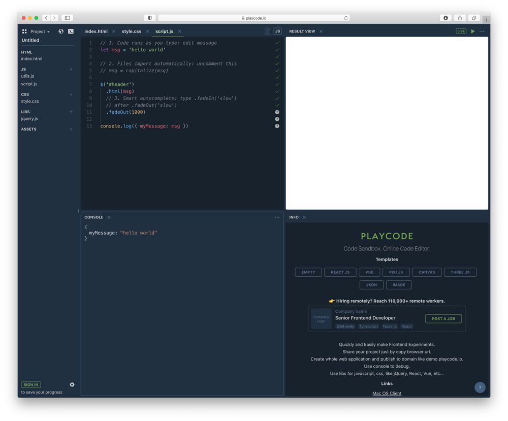 10 Web Apps für Software-Entwickler