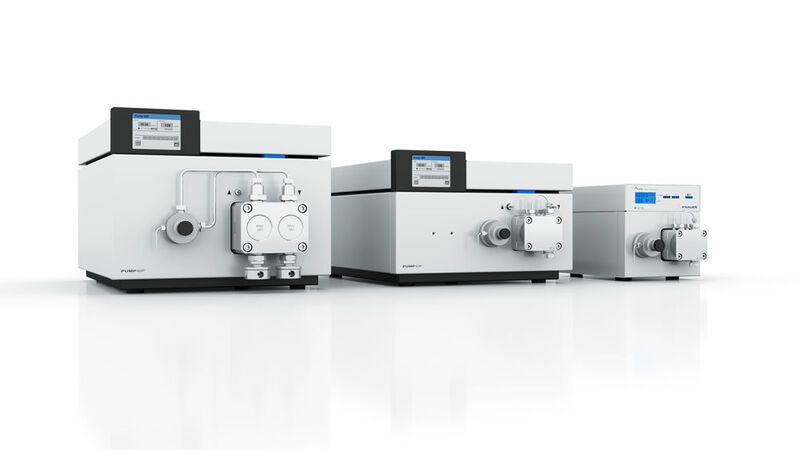 Knauer high-pressure dosing pumps are based on the HPLC technology and inherently provide high chemical resistance, excellent flow rate precision, and low pulsation. (Knauer Wissenschaftliche Geräte)