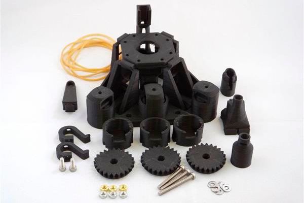 Alle essentiellen Bauteile - mit Ausnahmen des Boards, des Kameramoduls und Schrauben - können aus einem geeigneten 3-D-Drucker selbst hergestellt werden. (Bild: WaterScope)