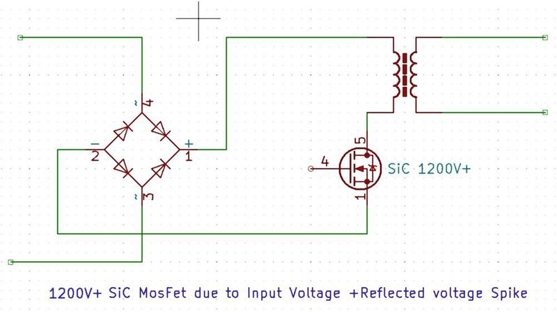 Bild 2: Einfaches Beispiel für einen SiC-MOSFET in einer 100-Watt-Hilfsstromversorgung. (Avnet Silica)