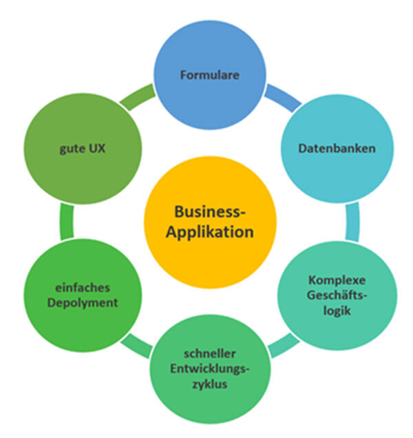 Abb. 1. Anforderungen an eine Business-Applikation.