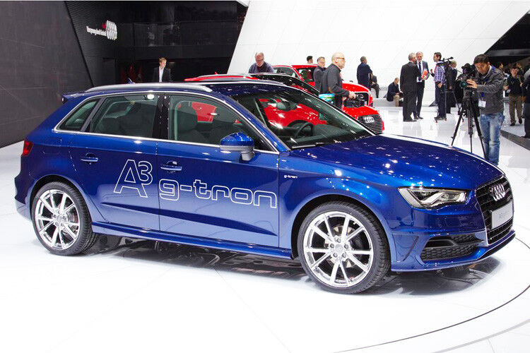 Audi A3 g-tron Sportback: Der Frankfurt-Debütant ist das erste Erdgas-Serienfahrzeug des Ingolstädter Premiumherstellers. (Foto: Audi)
