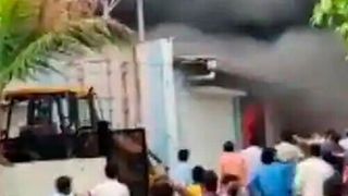 The fire took place during plastic packing at the SVS Aqua Technologies chemical plant. (ANI)