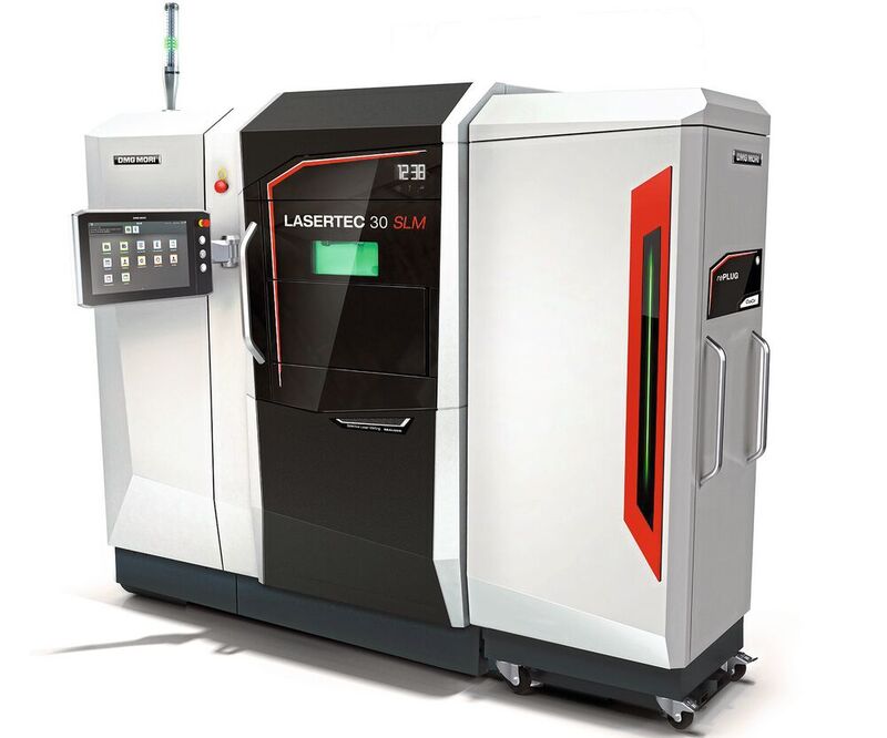 Le Lasertec 30 SLM permet d'obtenir une fabrication additive très précise de pièces en 3D avec un volume maximal de 300 × 300 × 300 mm et une épaisseur de couche de 20 à 100 μm.