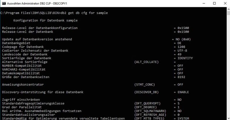 Überprüfen der Konfigurationsdatei einer Datenbank vor dem Durchführen einer Online-Sicherung. (Bild: Joos – IBM)