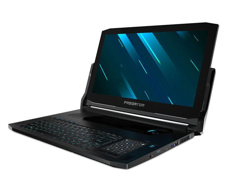 Das Acer Predator Triton 900 im Notebook-Modus. Das 17,3-Zoll-Panel mit 4K-Auflösung unterstützt Nvidias G-Sync. (Acer)