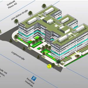 Das fünfstöckige Gebäude ist in unmittelbarer Nähe zur Universität Würzburg und zur Landesgartenschau.(Bild:  InnoHubs)