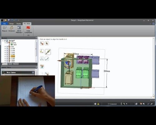 Designspark Mechanical Version 2.0: Die kostenfreie 3D-Modellierungs-Software in Aktion (Bild: RS Components)