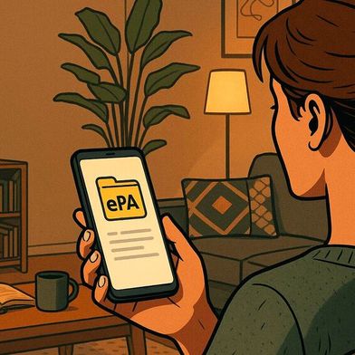 Über die Krankenkassen-App können Patientinnen und Patienten ihre ePA einsehen und auch verwalten. (Bild: KI-generiert)