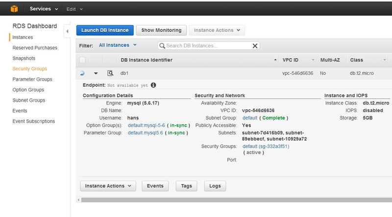 Abbildung 1: Im RDS-Dashboard erstellen Administratoren neue Datenbanken über Assistenten. (Bild: Amazon / Thomas Joos)
