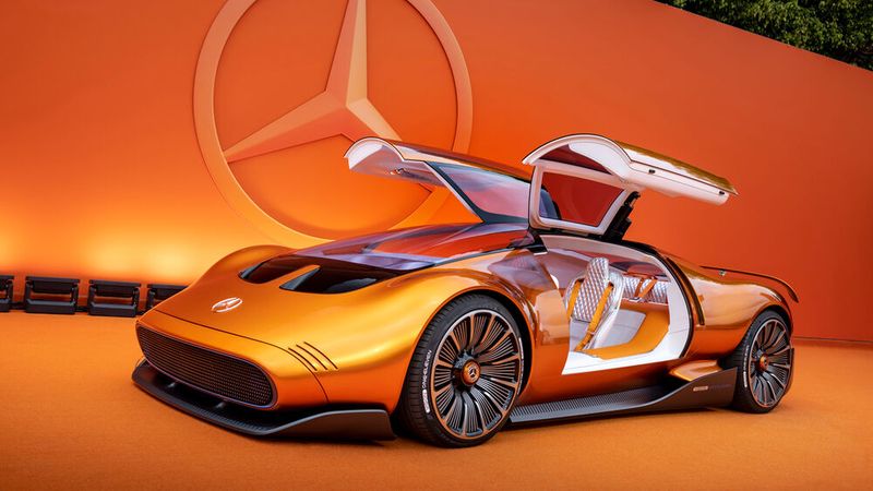 In seinem Designcenter in Carlsbad hat Mercedes sein neues Konzeptfahrzeug Vision One-Eleven enthüllt. (Bild: Mercedes-Benz)