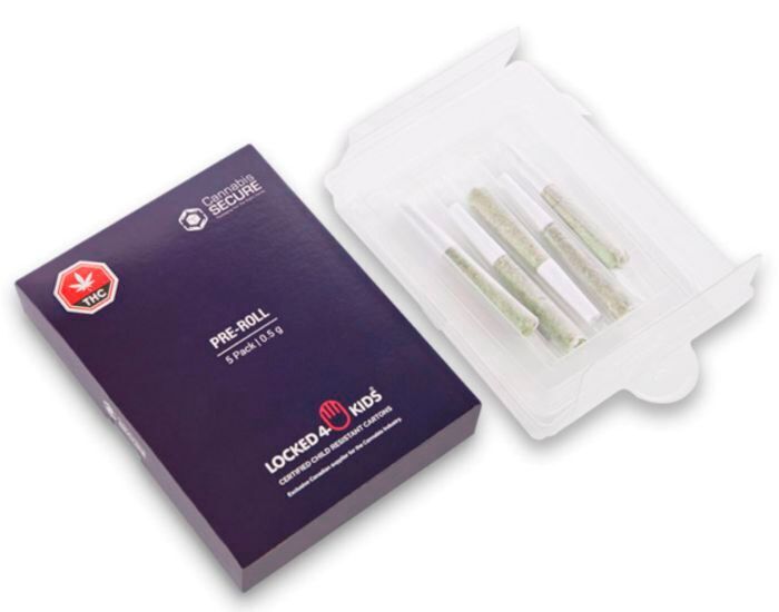 Joints in Schalen verpacken: Die Anwendung wurde mit einem Low-Cost-Roboter von Igus speziell für die Cannabisbranche entwickelt. Das Konzept der Produktionslinie besteht darin, Joints in Schalen von drei bis fünf Einheiten zu verpacken, die Schale mit einer Folie zu verschweißen und die Schalen für die Endverpackung in Schachteln zu stecken. Zuvor mussten die Joints manuell in die Schachtel verpackt werden.  (CME Ltd)