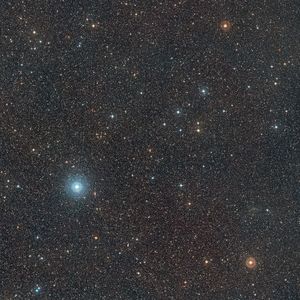 (ESO/Digitized Sky Survey 2 Acknowledgement: Davide De Martin
E — Red Dots)