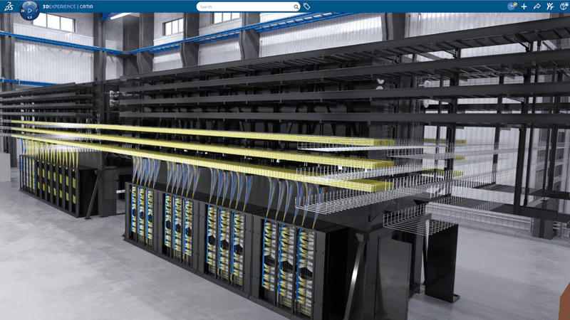 Die Zusammenarbeit erweitert den konfigurierbaren virtuellen Zwilling von Vertiv SmartRun auf umfassendere Lösungen für KI-Fabrik-Infrastrukturen, einschließlich Vertiv OneCore.(Bild:  Vertiv Holdings)