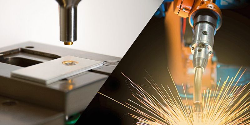 Das Ergebnis einer Untersuchung des Laboratoriums für Werkstoff- und Fügetechnik der Uni Paderborn hat ergeben, dass beim Clinchen ein geringerer Energieverbrauch als beim Widerstands-Punktschweißen anfällt. (Bild: Tox Pressotechnik)