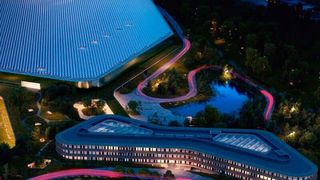 Der Campus bei Nacht. (Rimac)