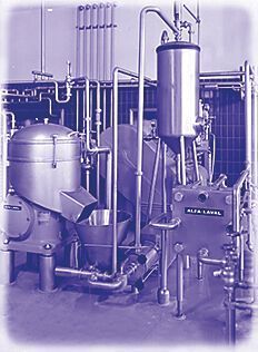 1971: With the acquisition of a majority shareholding in Danish company Lavrids Knudsens Maskinfabrik (LKM), Alfa Laval embarks on the age of fluid handling. (Alfa Laval)