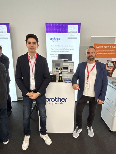 Mohammad Razavi (l.) und Daniel Backer von Brother (Bild: Vogel IT-Medien GmbH)
