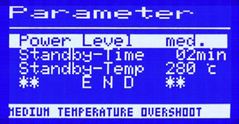 Prozessfenster für die Lötspitzentemperatur und einstellbarer Alarm beim Verlassen des Fensters (Archiv: Vogel Business Media)