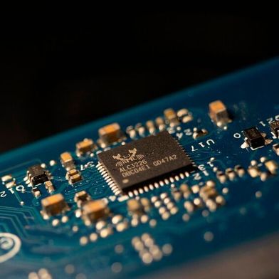 Leiterplatte in Nahaufnahme. (Bild: frei lizenziert)