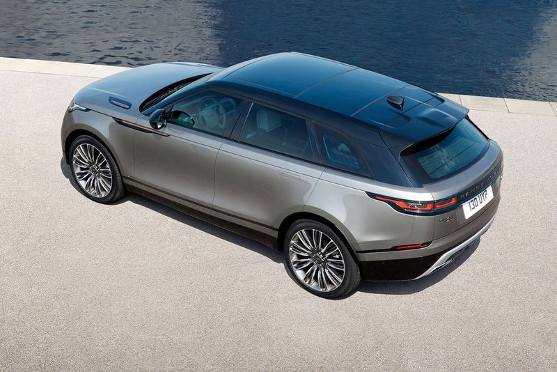 Der neue Velar ist gut 4,8 Meter lang. (Jaguar Land Rover)