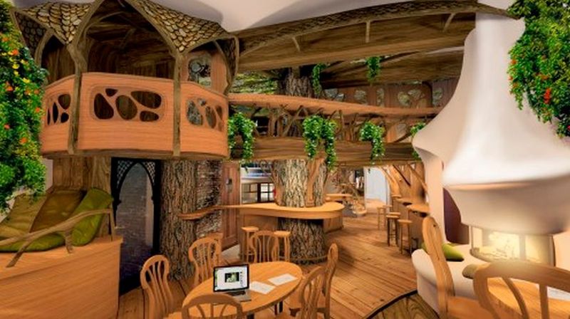 Das Baumhaus Berlin (Stand: 19): Wohnen der besonderen Art  (Bild: Scott Bolden)