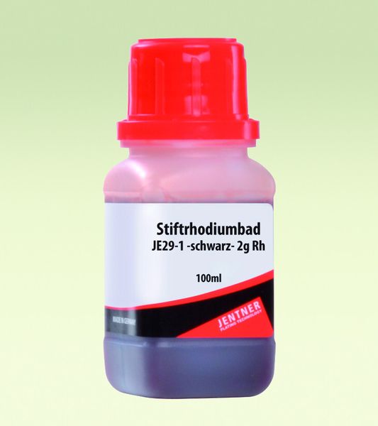 Stiftrhodiumbad schwarz JE 29-1 (Bild: C. Jentner)