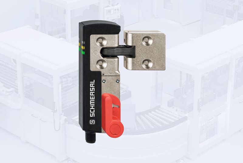 Tipp 1: Der AZM 40 ist ist eine äußerst kompakte elektronische Sicherheitszuhaltung. Die neuen Varianten des AZM40 können mit einer Fluchtentriegelung oder Notentsperrung erweitert werden. (Bild: Schmersal)
