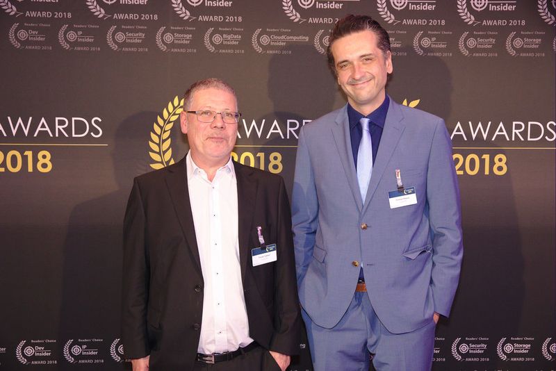 Frank Tjaben und Drazen Raguz von SugarCRM (v.l.). (artful rooms / VIT)