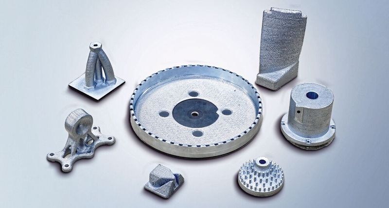 Beispiele für mit der Liquid Metal Printing Machine GMP300 gefertigte Bauteile. (Bild: Beckhoff )