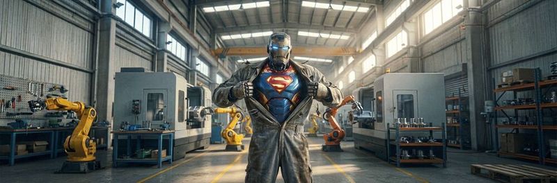 Physical AI gibt Robotern Sicht und Sprache und verleiht ihnen damit Superkräfte.(Bild:  KI-generiert)