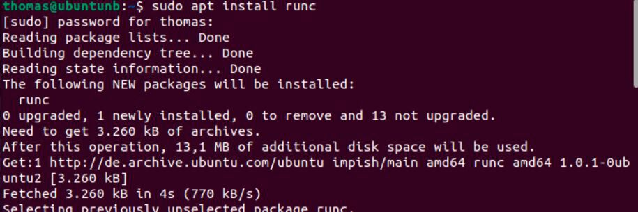 Container mit runC, sysbox oder crun betreiben