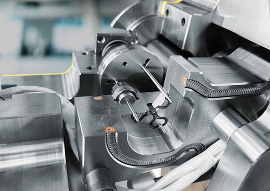 Meusburger recommends Smartflow Helix particularly for frequent colour changes, applications with high visual quality requirements, multi-cavity moulds and technical plastics.(Source:  Meusburger)