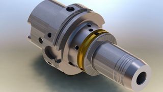 Gewefa's toolholder is said to eliminate run out errors from the tool tip to the spindle. (Gewefa)