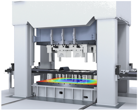 Durch Pressmate vermeiden Unternehmen teure Tryouts und sparen bis zu 40 Prozent Einarbeitungskosten für Umformwerkzeuge.(Bild:  Fraunhofer IWU)