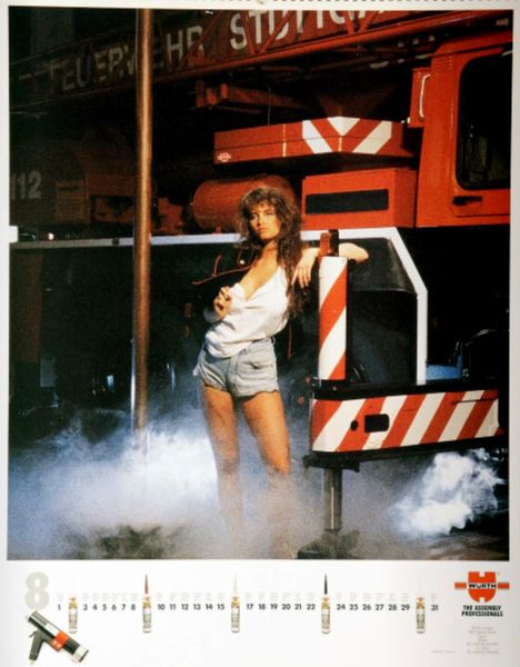 Models und Technik: Der Würth-Kalender 1992. (Bild: Würth)