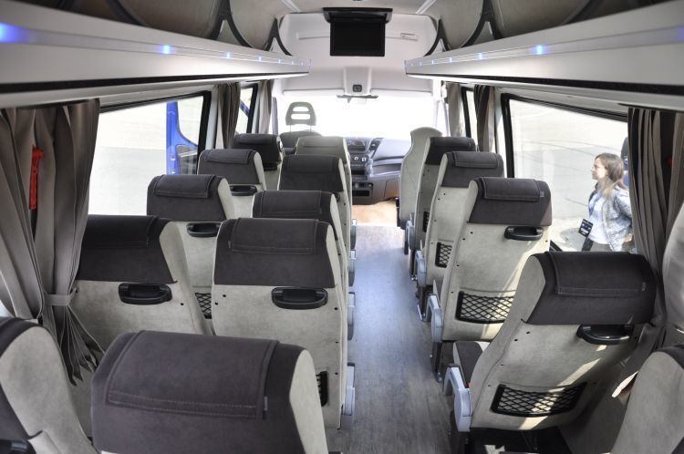 Der Minibus ist für maximal 21 Insassen ausgelegt. (Foto: Richter)