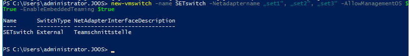 SET-Switches sind die neue NIC-Teaming-Funktion in Windows Server 2016 für Hyper-V. (Joos / Microsoft)