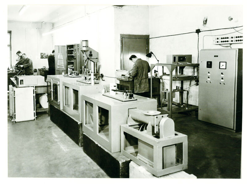Erste Werkhalle der Brabender Technologie KG (Ende 1950er Jahre) (Bild: Brabender Technologie)