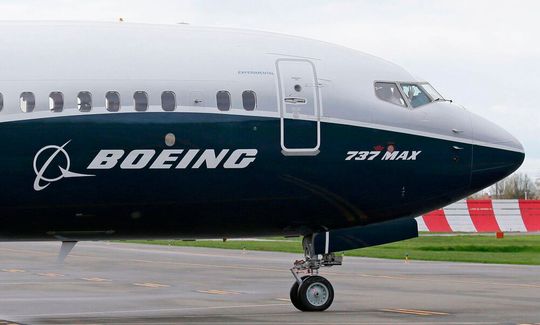 Bugbereich einer Boeing-737-Max9. So eine Maschine hat im Januar ein größeres Rumpfteil im Flug verloren. Die Beinahekatastrophe führe nun dazu, dass der Boeing-Chef Dave Calhoun sein Amt abgibt. An wen, das weiß noch keiner, sagt die dpa.(Bild:  Boeing)