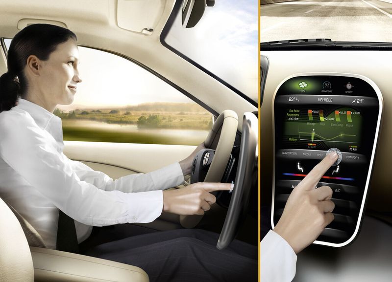 Eine haptische Rückmeldung des Touch-Elements quittiert den Tastendruck des Fahrers. (Bild: Continental)