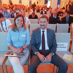 Maya Kaczorowski (Google) und Kai Grunwitz (NTT Security) vor der ersten Keynote zu neuen Konzepten der Cloud-Security
