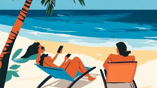 Wer sich im Urlaub eine digitale Auszeit gönnt, kann mehr erleben.  (Bild: Midjourney / KI-generiert)