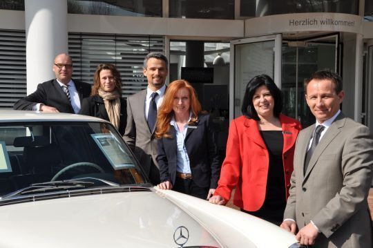 Haben eine Vielzahl an Maßnahmen im Autohaus Jürgens umgesetzt (v. li.): Urban Hinz, Daniela Springob, Franco C. Barletta, Annette Thewes, Sabine Bräutigam, Karl-Heinz Ratzke. (Archiv: Vogel Business Media)