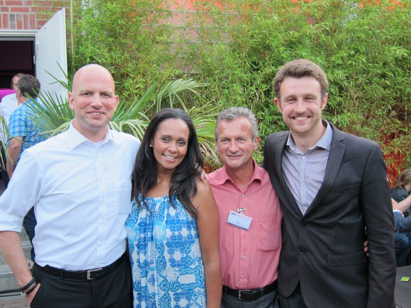 (v. l.) Oliver Zellner, Wick Hill, Andrea Moczarski, Becrypt, Marek Telec, Deutsche Telekom, und Tim Carolan, Becrypt (Bild: IT-BUSINESS)